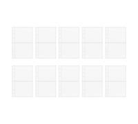 10 fogli di ricarica per agenda, formato A6, buste trasparenti di ricarica ricaricabili, per immagini, cartoline, diari, pianificatori, progetti di studio, classe, sci, scrittori