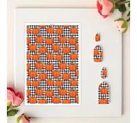 10 fogli di trasferimento in argilla polimerica per Halloween per orecchini in ceramica fai da te, stampi a doppia faccia per argilla d'acqua, stampi fai da te, fogli di trasferimento in argilla usa e