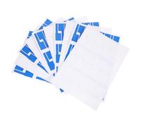 10 Fogli Etichette Adesive Impermeabili per Cavi Bianco Blu 10 | Carta Sintetica, Anti Macchia e Oleorepellente, per Casa e Stanza Computer, Ordine Pratico