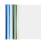 10 Fogli Plastica A4 Rapporto Copertina, Cartella Di File Con Barra Scorrevole, Plastica Documento Copertine Rilegatura Cartella Di File, Copertina Per Report Con Clip Per Casa (Verde+Blu)