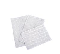 10 fogli rotondi in gomma siliconica solida, guarnizioni autoadesive bianche, spessore 0,5/1 mm, ammortizzatori antiscivolo, diametro 2 mm-100 mm(4mm x 0.5mm)