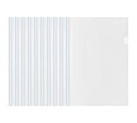 10 Fogli Trasparenti A4 Rapporto Copertina con Barra Scorrevole, Plastica Copertine per Rilegatura, Cartella di File, Cartelline Raccoglitore per Casa Ufficio Scuola Documenti Organizzatore (Bianco)