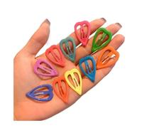 10 forcine colorate che si illuminano al buio, a forma di cuore, a forma di stella, clip per capelli per ragazze, accessori per capelli per bambine (casuali 10 pezzi, a forma di cuore)