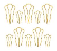 10 Forcine Per Capelli 4 Denti Forcine Per Capelli a Forma Di u Perni Per Capelli In Metallo Perni Per Capelli Twist Perni Impugnatura Forcina Per Capelli Bastoncini Per Panini Lady Style Grip