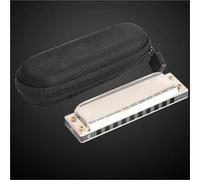 10 Fori Per Armonica Con Due Ottave Maggiori Facili Da Suonare E Pettine Di Plastica Ermetico Strumenti Musicali Per Armonica(F)