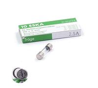 10 fusibili in vetro (T) 2.5 A 250VAC 5 x 20 mm