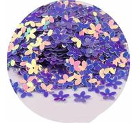 10 g/confezione 10 mm paillettes concave a forma di fiore di prugna decorazioni natalizie artigianato paillettes fai da te ornamento accessori da cucito - n. 26-10 mm 300 pezzi