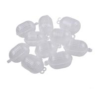 10 gabbie ecologiche per esche da pesca, perfette per varie acque e metodi di pesca (bianco)