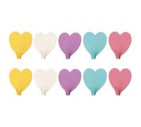 10 ganci a forma di cuore, senza punzonatura ganci autoadesivi, ganci adesivi a forma di cuore, ganci decorativi, ganci appendiabiti sul retro della porta, ganci multifunzionali, ganci per asciugamani