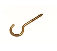 10 Ganci A Vite Scegli Tra Le Dimensioni 55MM 60MM 80MM 100MM - Ottone Placcato