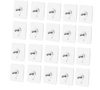 10 ganci adesivi da parete con scritta "Not Traces", set di ganci adesivi per la casa e l'ufficio, colore argento, flessibili decorazioni da parete