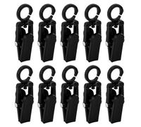 10 ganci da appendere per bucato, clip girevoli in plastica, clip per asciugamani, clip forti con gancio per appendere tende, asciugamani, ganci per tende