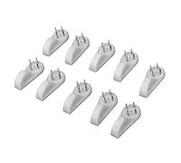 10 ganci in plastica invisibili, senza lasciare traccia, riutilizzabili, ganci appendiabiti per pareti alla moda