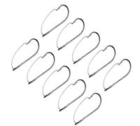 10 ganci singoli per pesca a vite senza erbacce con profilo anti-intoppo e rapporto di collegamento coerente (1/0)