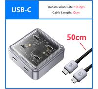 (10 Gbps USB-C 50 cm) Porte multiple USB A Tipo C Splitter Hub 4 slot USB 3.1 da 10 Gbps Dock Station