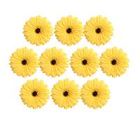 10 gerbere artificiali margherite per fai da te, gialle