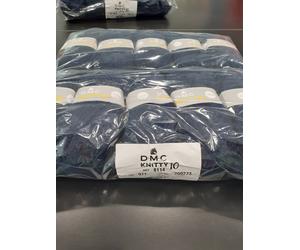 10 GOMITOLI - 100gr ACRILICO FERRI UNCINETTI 10 - BLU NOTTE 971 - DMC KNITTY 10