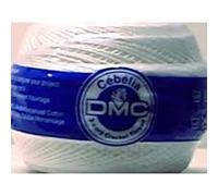 10 GOMITOLI da 50 gr. (1 Scatola) CEBELIA Filo di Scozia (Blanc, 20)