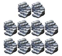 10 gradini in resina artificiale per piccoli giardini e paesaggi delle fiabe, decorazione in miniatura fai da te (curva)