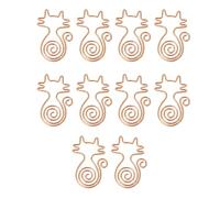 10 graffette decorative in metallo graffette in metallo segnalibro per documenti file foto carta rosa