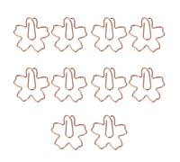 10 graffette decorative in metallo graffette in metallo segnalibro per documenti file foto carta rosa