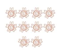 10 graffette decorative in metallo graffette in metallo segnalibro per documenti file foto carta rosa