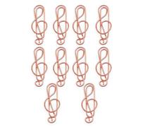 10 graffette decorative in metallo graffette in metallo segnalibro per documenti file foto carta rosa