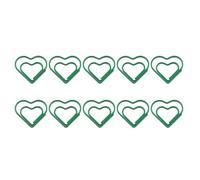 10 graffette in metallo a forma di cuore segnalibro colorato clip decorative graffette forniture scolastiche piccoli segnalibri