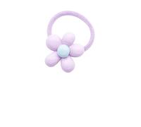 10 graziosi fermagli for capelli con fiori for ragazze - Accessori for capelli for bambini for frangette e capelli spezzati(Purple hairtie)