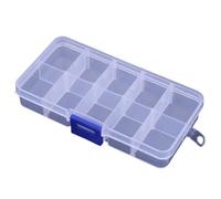 10 griglia di stoccaggio in plastica Trasparente Esca da Pesca Amo Scatola Staccabile Parte classificazione Gioielli Manicure Multi-Classe Troppo Convenient Handled