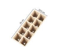 10 Griglia Seme Starter Muschio Pentole Biodegradabile Seedling Vassoio Piante
