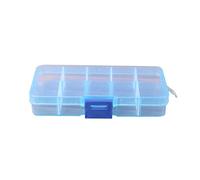 10 griglie blu scatola di plastica regolabile piccole cose b