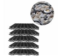 10 Griglie Rasengitter Plastica Nera Ecologiche
