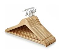 10 Grucce Appendiabiti Legno Gancio Appendini Gruccia Pantaloni