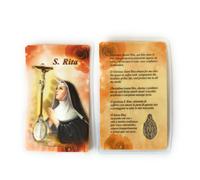 10 Immagini. Santino. Immaginette religiose. Preghiera Multilingua. Con medaglia