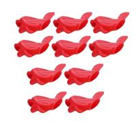10 impugnature in silicone per bambini, a forma di pesce, a forma di pesce, per la casa, la scuola, per regolare gli accessori, colore casuale mostrato