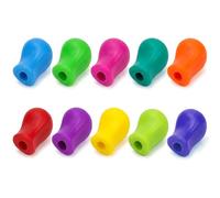 10 impugnature in silicone per matite per bambini, per scrivere a mano, per bambini e bambini, per una migliore scrittura a mano, multicolore, morbide impugnature per bambini in età prescolare e asilo