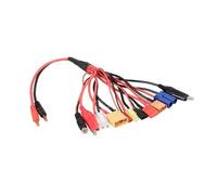 10 in 1 RC Balance Cable, Multifunction Lead for XT60/XT90/T-Plug/EC5/JST/JR/Futaba, Universal Charging Plug for Car & Airplane