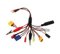 10 in 1 RC Balance Cable, Multifunction Lead for XT60/XT90/T-Plug/EC5/JST/JR/Futaba, Universal Charging Plug for Car & Airplane