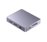 10 In 1 USB C Docking Station Adattatore Multiport Lettore di schede TF Porta multipla 3.5mm Dock Station USB Per Notebook Laptop Adattatore Multiporta Alluminio C Dock