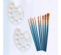 10 in Strumento Per Il Disegno Ad Acquerello Set Pennelli Pittura Piatti