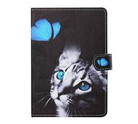 10 inch Tablet Custodia - Custodia universale in pelle Custodia Folio Cover Compatible with Fire HD 10, Compatible with Galaxy Tab E 9.6 / Tab A 10.1