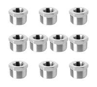 10 inserti filettati riduttori in acciaio inox 304 per macchinari pesanti e progetti fai da te, vari connettori per utensili, raccordi di riparazione in acciaio inossidabile