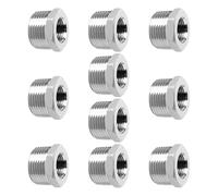 10 inserti filettati riduttori in acciaio inox 304 per macchinari pesanti e progetti fai da te, vari connettori per utensili, raccordi di riparazione in acciaio inossidabile