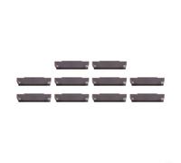 10 inserti in carburo da MGMN150 a MGMN500 per tornio CNC, utensili per tornitura per acciaio inossidabile e ferro, con facile sostituzione della lama e della guarnizione (MGMN200-G LF6018)