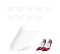 10 inserti per scarpe in plastica bianca, regolabili, per scarpe da ginnastica, stivali, muli e scarpe in pelle