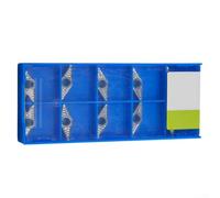 10 inserti VCGT110308-AK H01 H01 per tornitura efficiente di alluminio e acciaio dolce con requisiti di forza di taglio ridotti