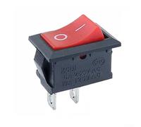 10 interruttori a bilanciere rotondi, 250 V, 3 A, SPST ON OFF, 2 pin, per distributore d'acqua, tapis roulant, caffettiera e piccoli elettrodomestici