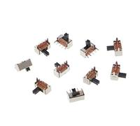 10 interruttori di rettifica verticale 1P2T 3 pin, codolo 3 mm, per PCB Mount SK12D07-V, interruttore a pulsante, in fibra di vetro, LED, leva di controllo a LED, startstop e dimmer