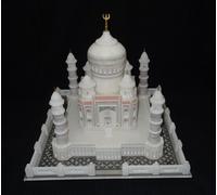 10 " Italiano Marmo Taj Mahal Lavorato a Mano Agra Replica Beautifuls Arredo